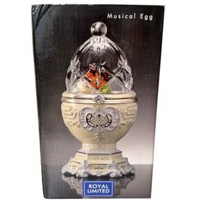 Royal Limited Musical Egg‎ Butterfly Music Box Love Is A Many Splendored Thing